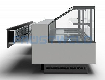 Витрина холодильная Carboma GC110 VM 1,5-1 выдвижные поддоны без боковин (версия 2.0) (9006-0430)