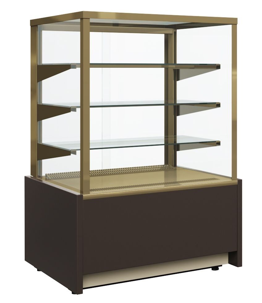 Витрина холодильная Carboma KC70 VH 0,6-1 LIGHT Chocolate (стандарт)