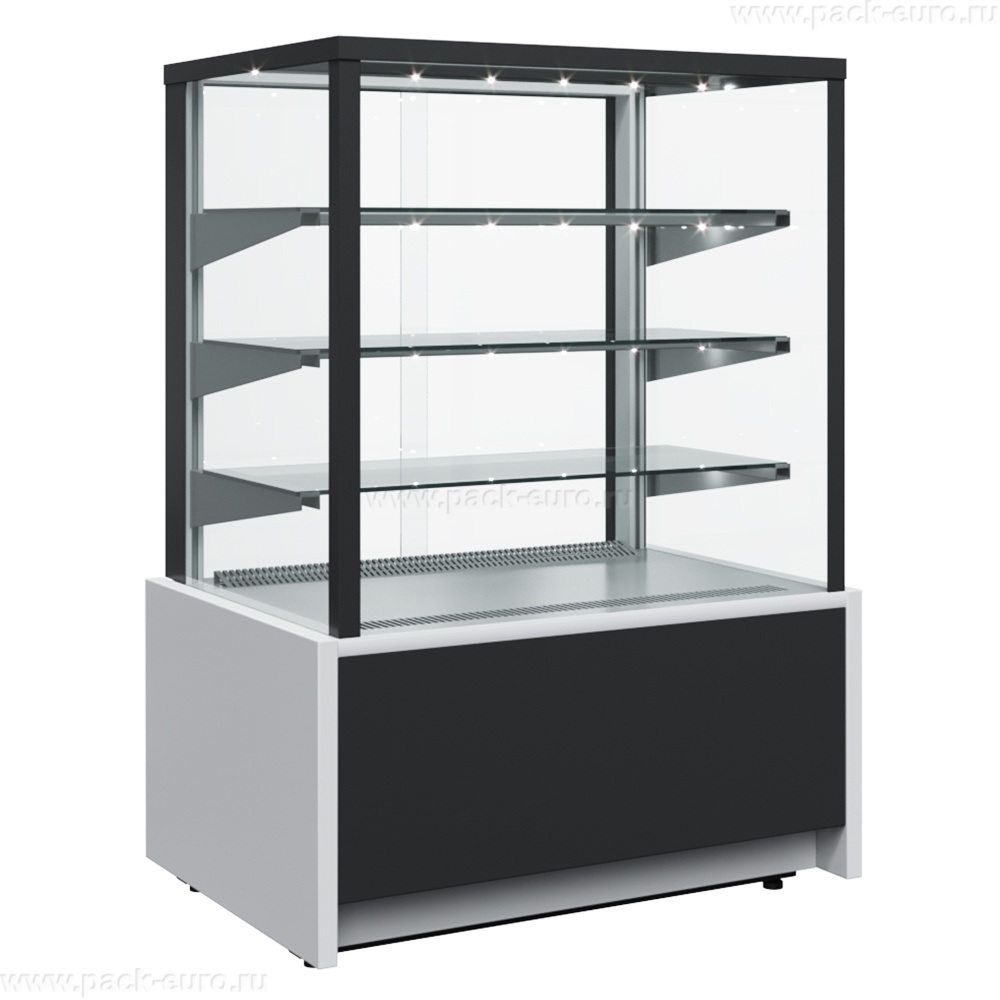 Витрина нейтральная Carboma KC70 N 1,3-1 LIGHT 9006-9005 (Нейтральная 1,3 Cube ТЕХНО)