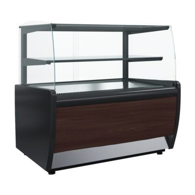Витрина холодильная Carboma K70 VM 0,9-12 LIGHT Паттерн (0105 Венге)