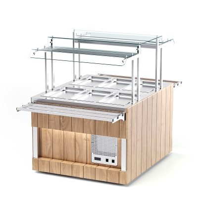 Прилавок холодильный сдвоенный RBK22CAT ШС Kids 1105x1365x1455(760) h=100мм Capital Kids REFETTORIO