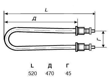 ТЭН 100А13/3,5Р220 (ТЭН-03А)