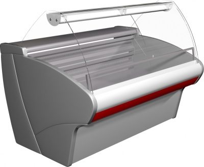 Витрина холодильная низкотемпературная Carboma G110 SL 1,5-1 (ВХСн-1,5ш), красная