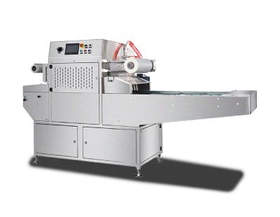 Автоматический запайщик лотков с ф-ей в/у газ-и Hualian HVT-450A/4 V2, 210*148, нерж., дв. станц., 100м3/ч