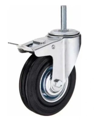 Колесная опора Carboma SCtb93(33) с тормозом (Д=75мм, H=100)