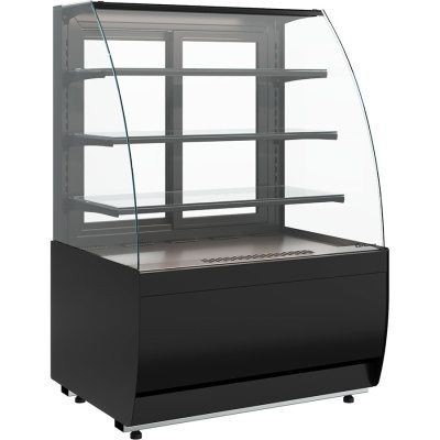 Витрина холодильная Carboma K70 VM 1,3-1 LIGHT Паттерн (0107 Ольха)