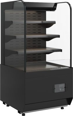 Витрина холодильная Carboma KR70 VM 0,6-2 STANDARD открытая, горка (9005)