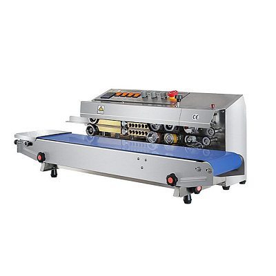 Роликовый запайщик HUALIAN FRM-810I, горизонтальный, с левой подачей, нержавеющий корпус
