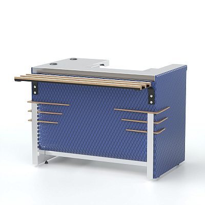 Прилавок кассовый Г-образный правый RT2ASR Case 1105х700х830мм REFETTORIO
