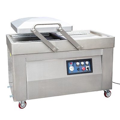 Вакуум-упаковочная машина HUALIAN DZQ-510/2SA (HVC-510S/2A-G) SS, напольная двухкамерная