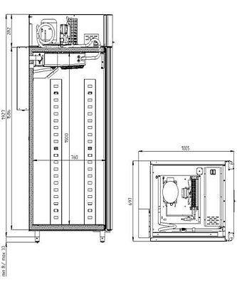 Шкаф CS107 Bakery Br (тип 1: с дисплеем 5’’)