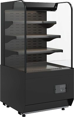 Витрина холодильная Carboma KR70 VM 0,6-2 STANDARD открытая, горка (9005)