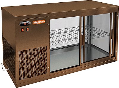 Настольная холодильная витрина HICOLD VRL 900 R Bronze