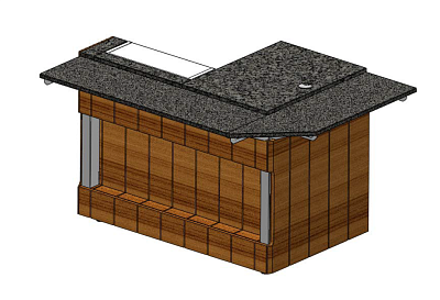 Прилавок кассовый Г-образный левый RSK63NS-Г Kids 1505x700x730мм Capital Kids REFETTORIO